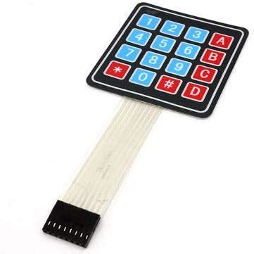 CIRCUIT SYSTEMS M457 4 x 4 Matrix Array 16 Key Membrane Switch Keypad ...