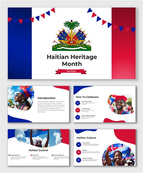 Haitian Heritage Month PowerPoint And Canva Templates