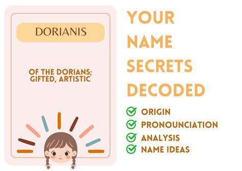 Dorianis - Girl Name Meaning and Pronunciation