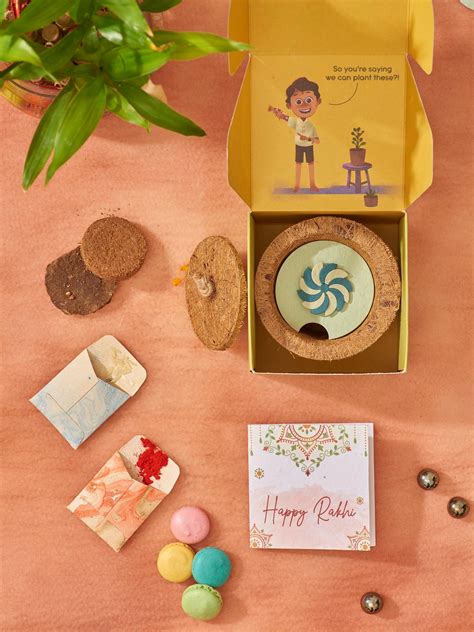 Wheely Wonka | Eco- Friendly Seed Paper Rakhi Planting Kit
