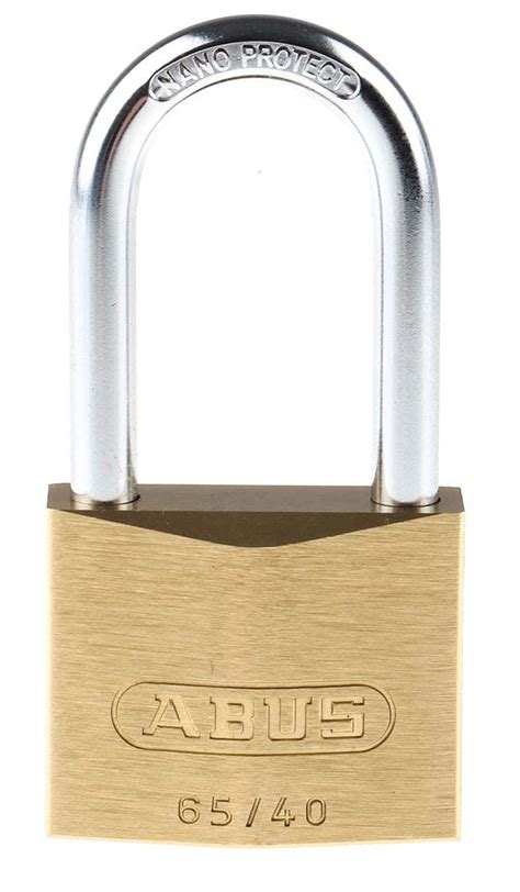 65/40HB40 KA6401 ABUS | ABUS Keyed Steel, Brass Padlock Weatherproof ...