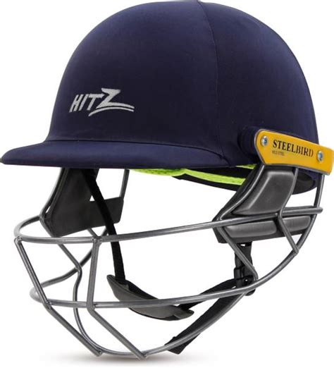 Steelbird Hitz Mild Steel Premium Cricket Helmet for Men & Boys with ...