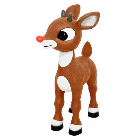 Rudolph the Red-Nosed Reindeer 3-ft Rudolph Animatronic Yard Decoration ...