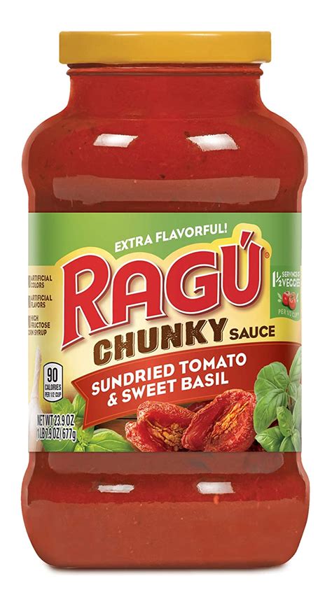 Ragu Sundried Tomato and Sweet Basil Pasta Sauce, 677g : Amazon.in ...