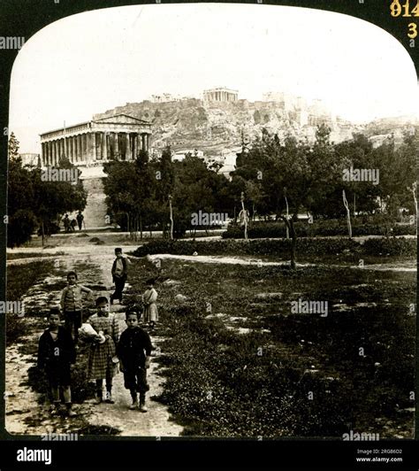 The Temple of Theseus and the Acropolis, Athens, Greece Stock Photo - Alamy