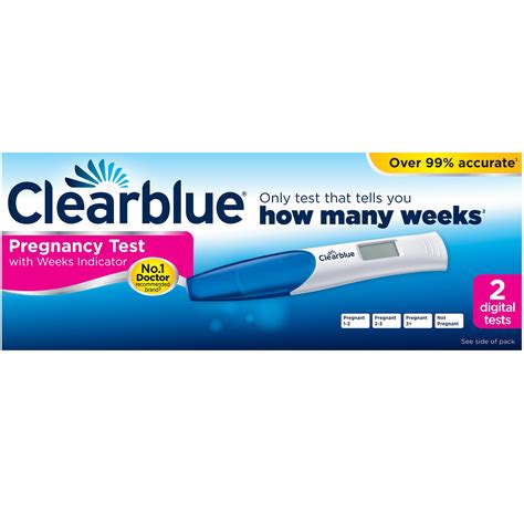 Clearblue Digital Pregnancy Test with Weeks Indicator 2 Test Pack ...