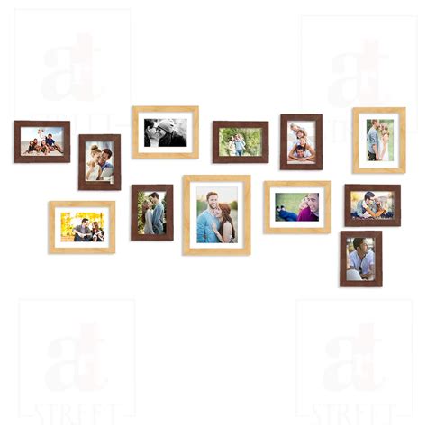 Nebula Set of 12 Black Individual Wall Photo Frame ( Size 4x6, 6x8, 8x ...
