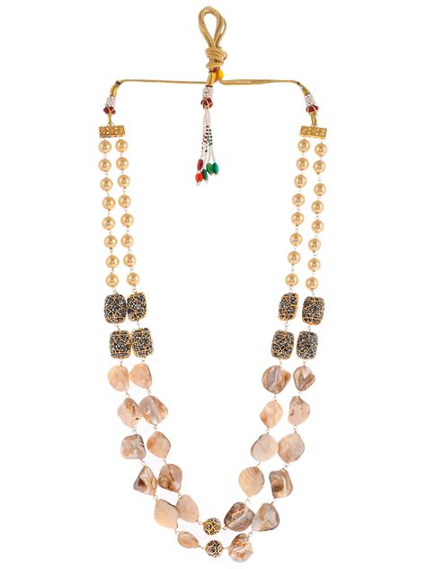 Buy Gold Plated Multi Layered Unisex Necklaces for Women Online at ...