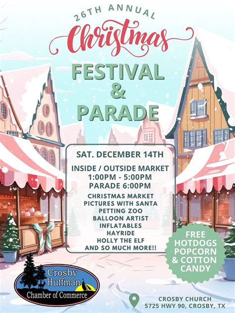 26th Annual Christmas Festival & Parade - Crosby-Huffman Chamber of ...