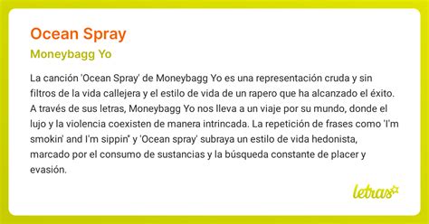 Significado de la canción OCEAN SPRAY (Moneybagg Yo) - LETRAS.COM