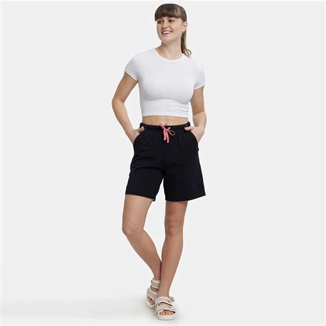 Buy Jockey RX72 Women Super Combed Cotton Relaxed Fit Sleep Shorts ...
