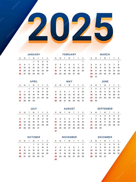 Modern 2025 desk calendar layout a office stationery | Vector Gratis