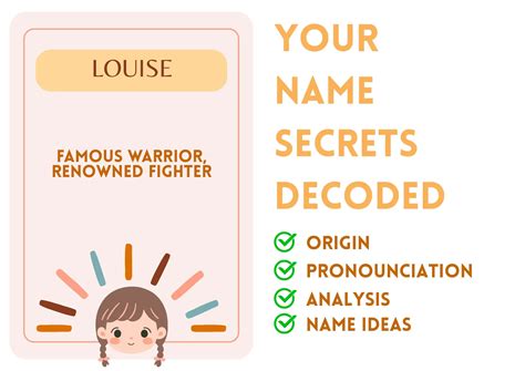 Louise - Girl Name Meaning and Pronunciation