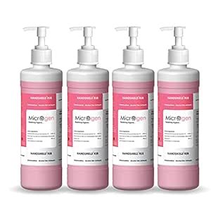 Microgen Handshield Rub 70% Ethanol Based Hand Sanitizer (Pack of 4 ...