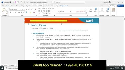 Image result for Word Module 2 Sam APA Project A