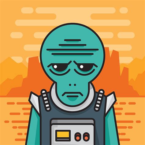 Martian Illustration 187309 Vector Art at Vecteezy