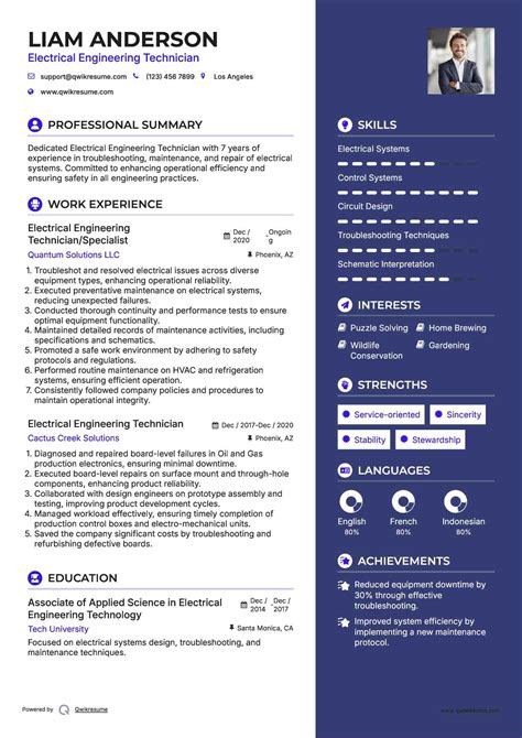 10+ Electrical Engineering Technician Resume Samples & Templates for 2025