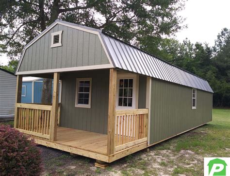 14×40 Lofted Cabin | Premier Portable Buildings of Quincy