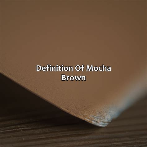 What Color Is Mocha Brown - colorscombo.com