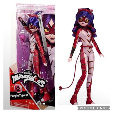 miraculous ladybug purple tigeress and moutimouse dolls 🐁🐅 : r ...