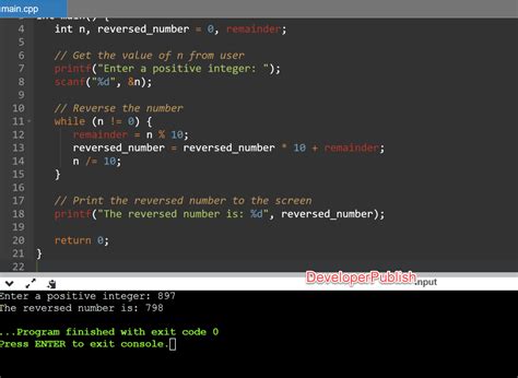 Image result for Reverse Program in C