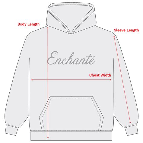 Hoodie Size Chart – Enchanté