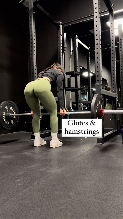 kaylee angelene | GLUTES & HAMMIES •pre worky & dynamic warmup first :) SUPERSET •hyper ...