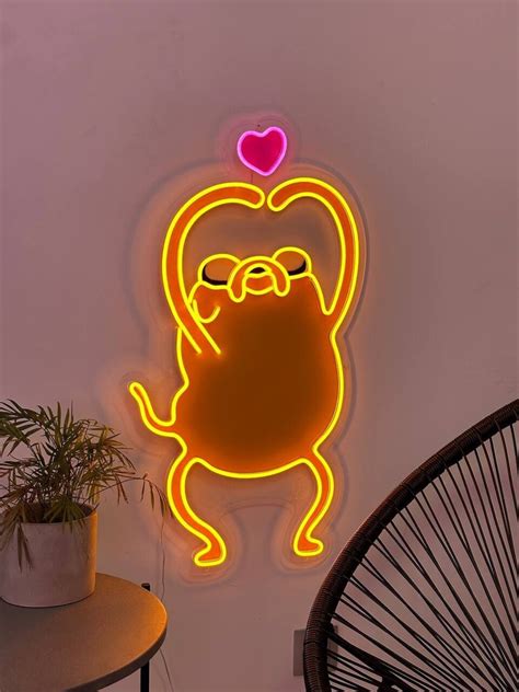Characters From the Cartoons Dog From the Cartoons Neon Led - Etsy