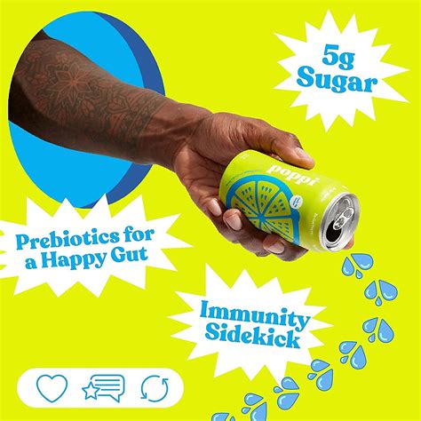 Poppi Prebiotic Soda, Ginger Lime, 12 Pack, 12 oz | Discounttoday.net