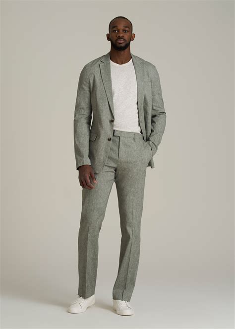Stretch Linen Dress Pants for Tall Men | American Tall