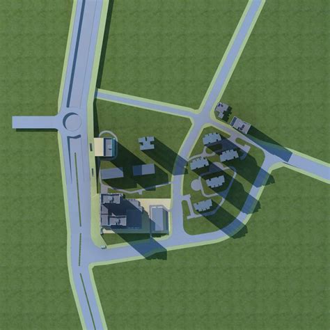 现代高层住宅小区3dmax 模型下载-光辉城市