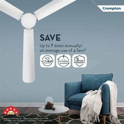 Crompton Energion Cookie 1200mm 48 inch with 1 Year Warranty 1200 mm ...