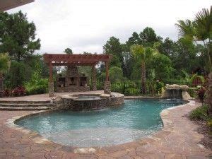 Pool with outdoor fireplace | Backyard, Outdoor, Outdoor patio