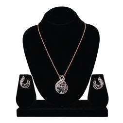 Diamond Pendant Sets for Women Online | ORRA Pendant Set & Earrings
