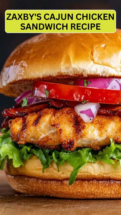 Zaxby's Cajun Chicken Sandwich Recipe - Cravefuly