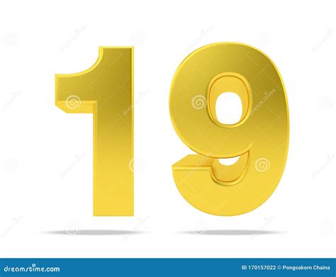 Number 19 nineteen from colorful hearts on white Vector Image