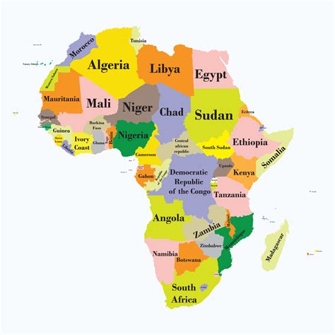 Printable Maps Africa - Printable Free Templates