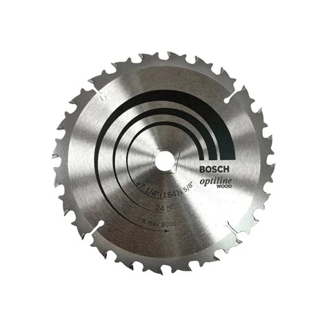 Disco sierra circular 7 1/4" de 24 dientes para madera Bosch optiline ...