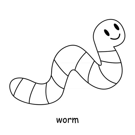 Worm Clipart Clip Earthworm Outline Earth Template Worms Cliparts Clear Blank Book Templates ...