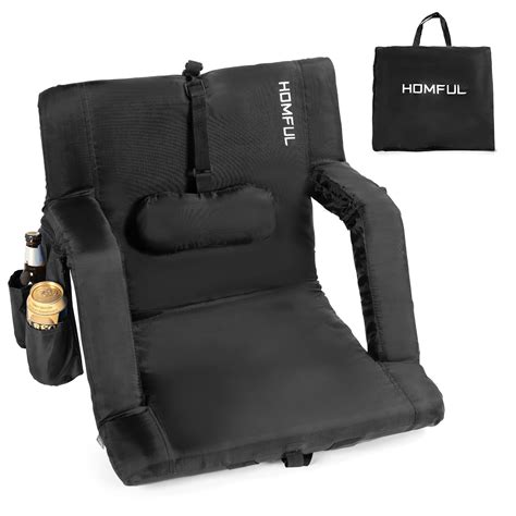 HOMFUL Folding Stadium Seats for Bleachers with Lumbar and Back Support ...