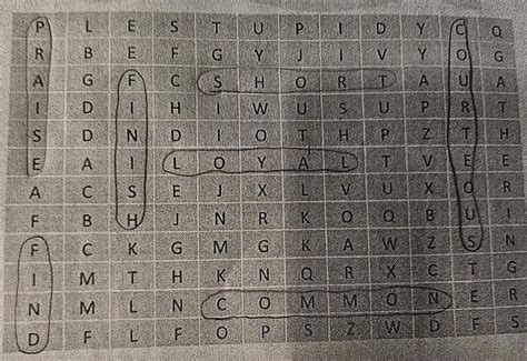 Find the synonyms of the words given in the box in the word grid ...