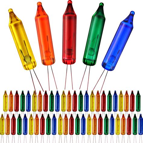 Amazon.com: 60 Pieces Mini Christmas Lights Replacement Bulbs Wire ...