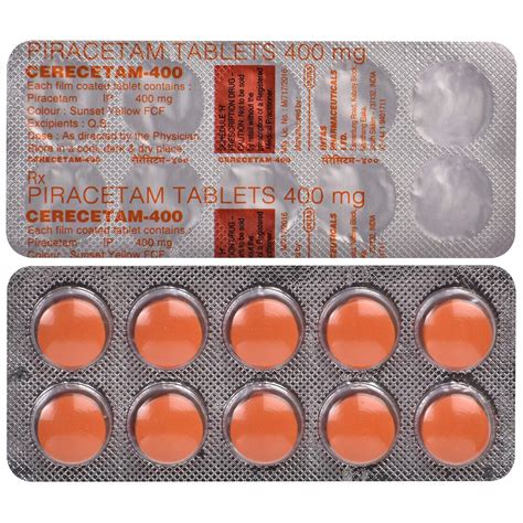 Cerecetam-400 - Strip of 10 Tablets : Amazon.in: Fashion