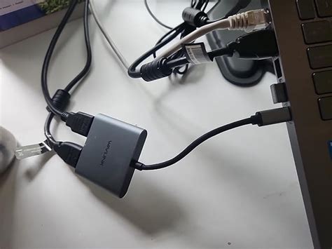 USB C to Dual HDMI Adapter 4K @60hz, Wavlink Type C to HDMI Converter ...