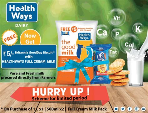 Health Ways Dairy Pure And Fresh Milk Ad - Advert Gallery