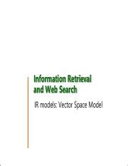 Image result for Explain the Vector Space Model Example in Ir