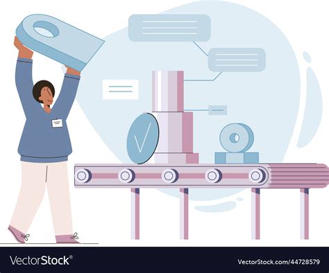 Manufacturing Process Vector Image 的图像结果