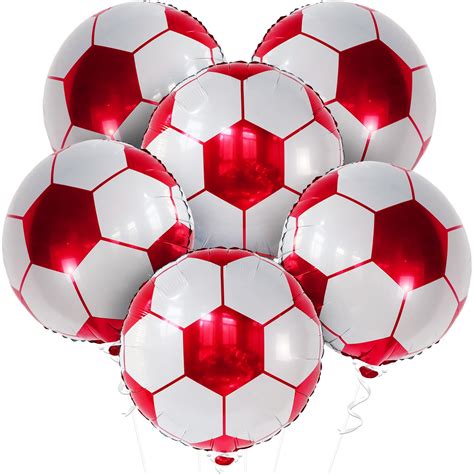 Snapklik.com : Red Soccer Balloons For Soccer Party Decorations - 18 ...