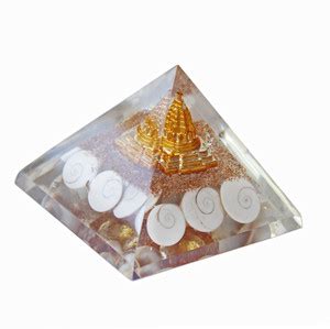 9dzine Shree Yantra Orgone Natural Gomti Chakra Pyramid,Reiki Stones ...