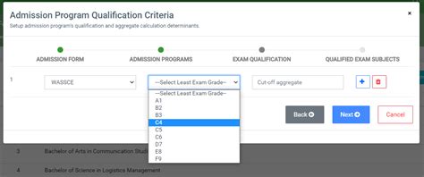 Image result for Choice of Program or Qualification